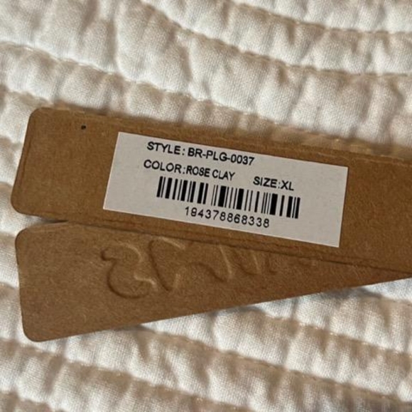 Skims Cotton Plunge Bralette, size XL, Rose Clay - Picture 11 of 11